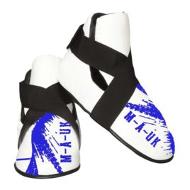 Martial Arts U.K Shine – Sparring Feet Pads – White and Blue