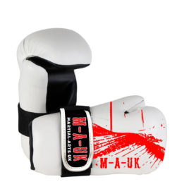 Martial Arts U.K Shine – Sparring Hand Pads – White and Red