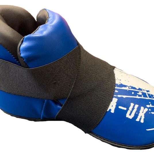 Martial Arts U.K SHINE Sparring Feet Pads Blue and White Splash MAUK