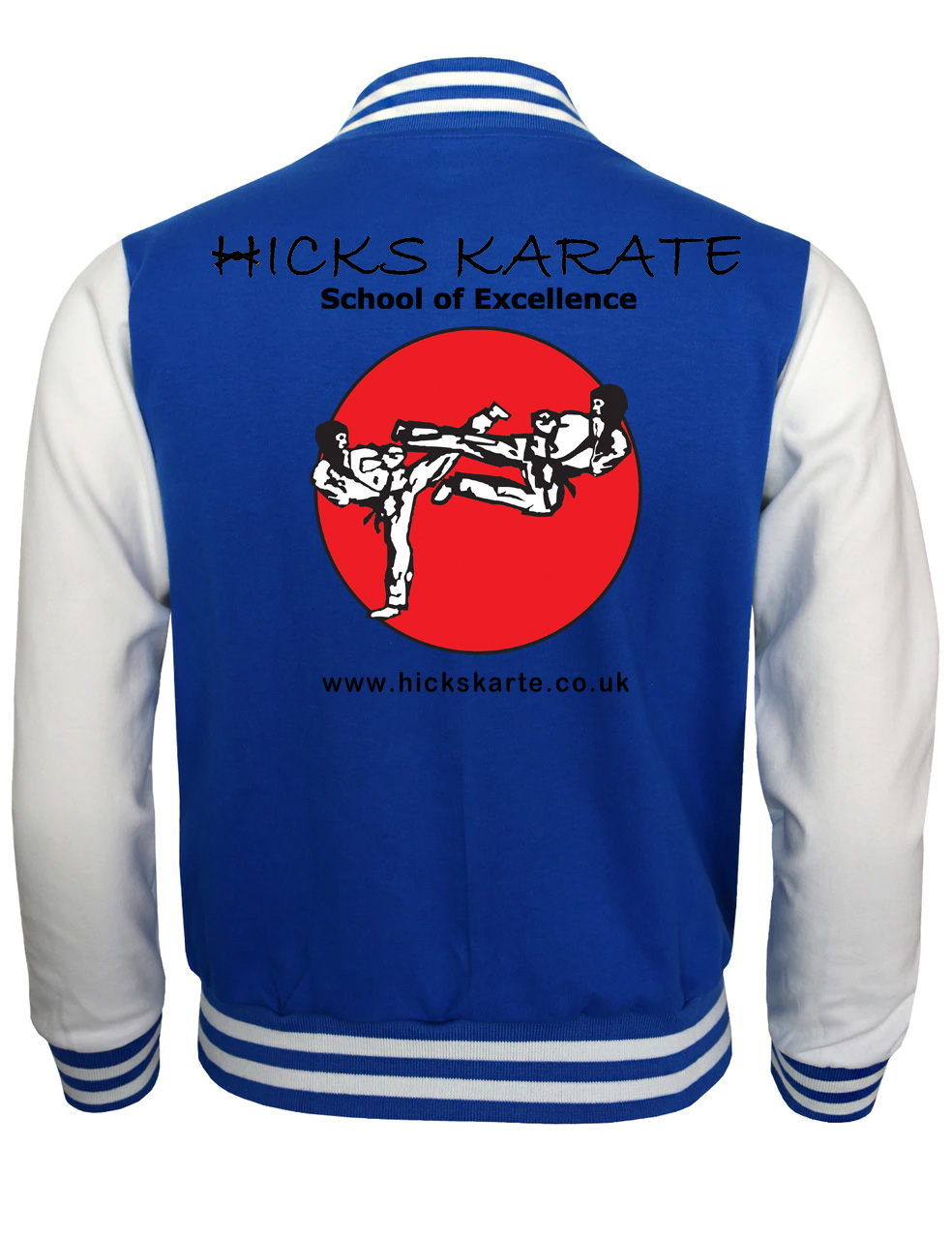 varsity jack white and blue back